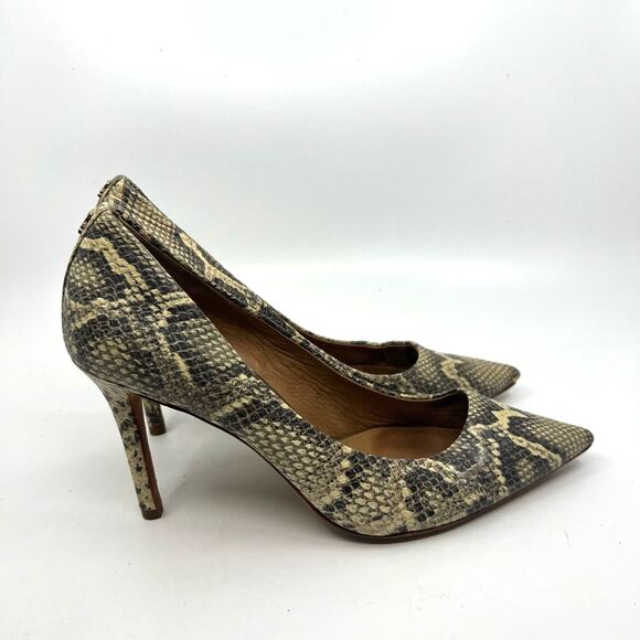 COACH Teddie Snake Print Leather Pumps Women's 8.5 US - Picture 3 of 9